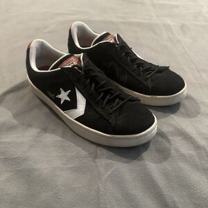 Converse Cons Pro Sneakers Mens 7.5 Black Suede One Star Skate Grunge 44597C